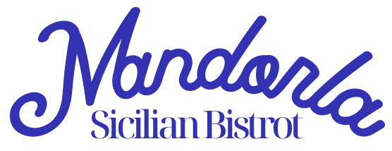 Mandorla Sicilian Bistrot Logo BLue